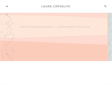 Tablet Screenshot of lauracarvalhoarte.com